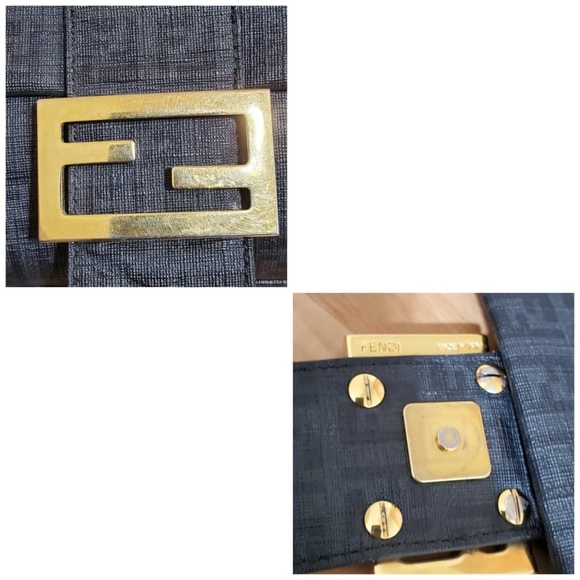 Authentic Fendi Tobacco Zuchinno Coated Canvas Mama Forever Shoulder Bag - Picture 6 of 12